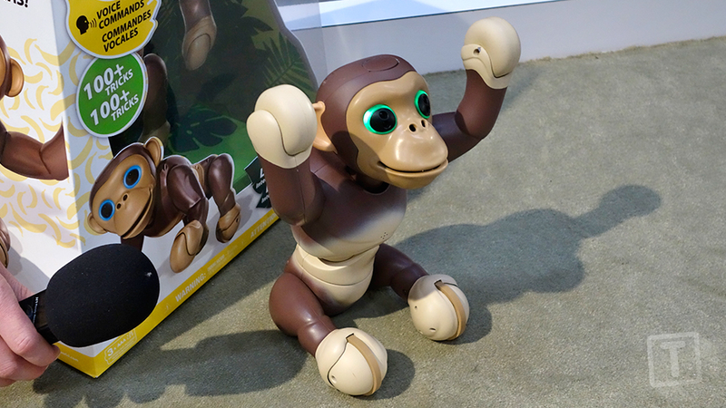 Illustration for article titled The Zoomer Robot Chimp Stands and Balances on Two Feet Better Than a Toddler Can